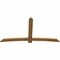 Ekena Millwork Bellingham Rough Sawn Timber Gable Bracket, Western Red Cedar, 96"W x 52"H x 2"D x 6"F, 13/12 Pitch GBW096X52X0206BEL00RWR - alternate 2